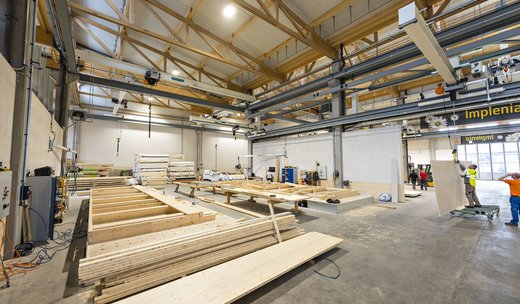 Neubau Holzproduktionshalle mit Büroräumen Rümlang